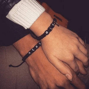 His & Hers Handmade Bracelets With Key Lock